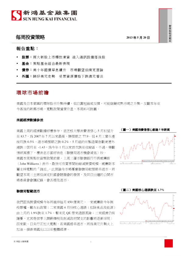 新鸿基每周投资策略