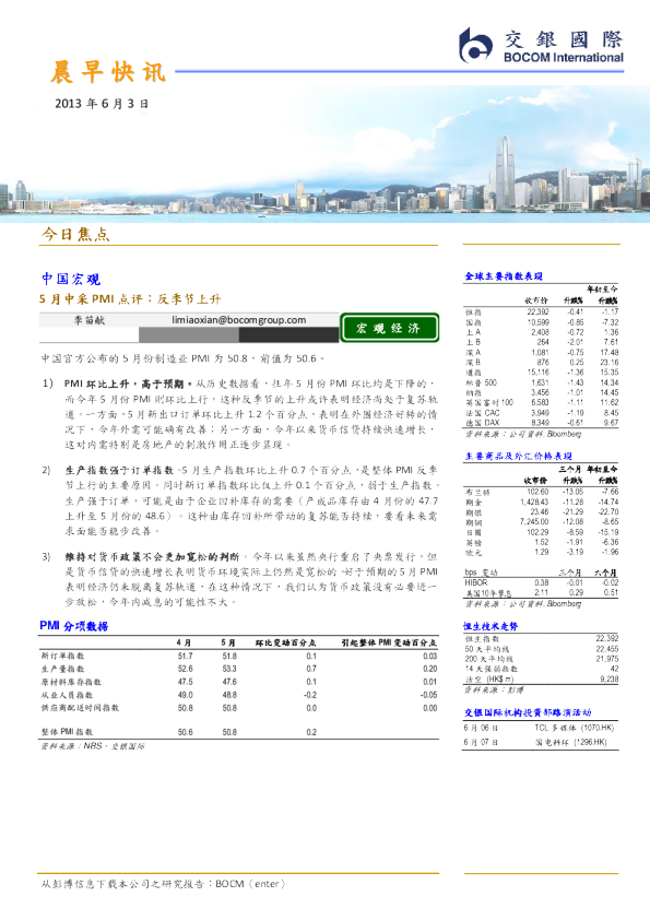 交银国际晨早快讯