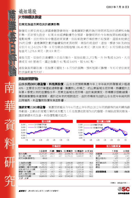 南华金融每日评论