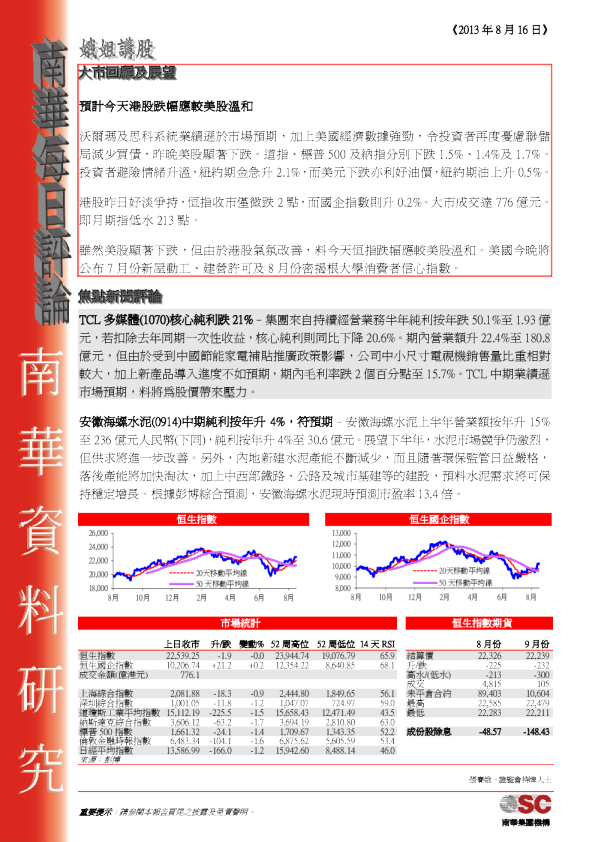 南华金融每日评论