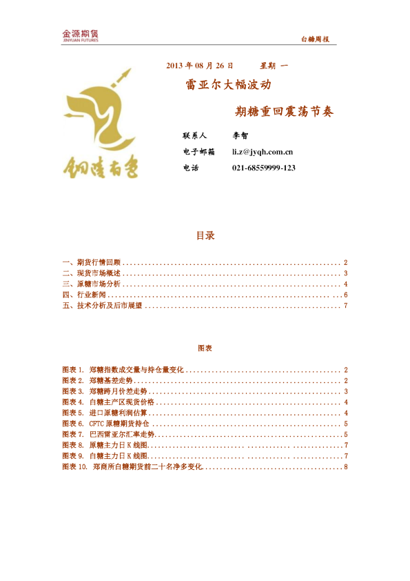 白糖周报：雷亚尔大幅波动,期糖重回震荡节奏