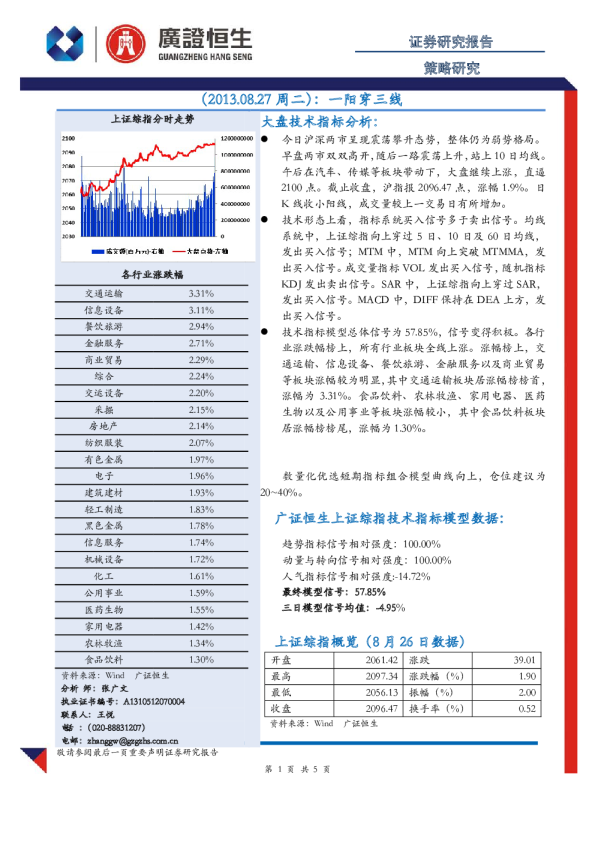策略研究：一阳穿三线