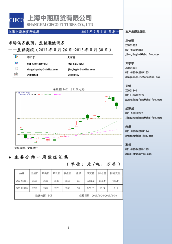 豆粕周报：市场偏多氛围,豆粕逢低试多