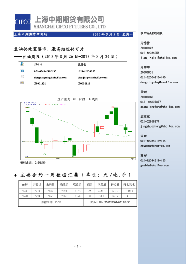 豆油周报：豆油仍处震荡市,逢高抛空仍可为