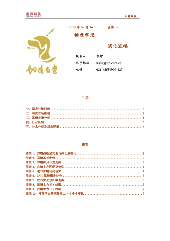 白糖周报：横盘整理,消化涨幅
