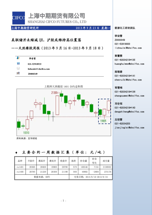 天然橡胶周报：美联储并未缩减QE,沪胶或维持高位震荡