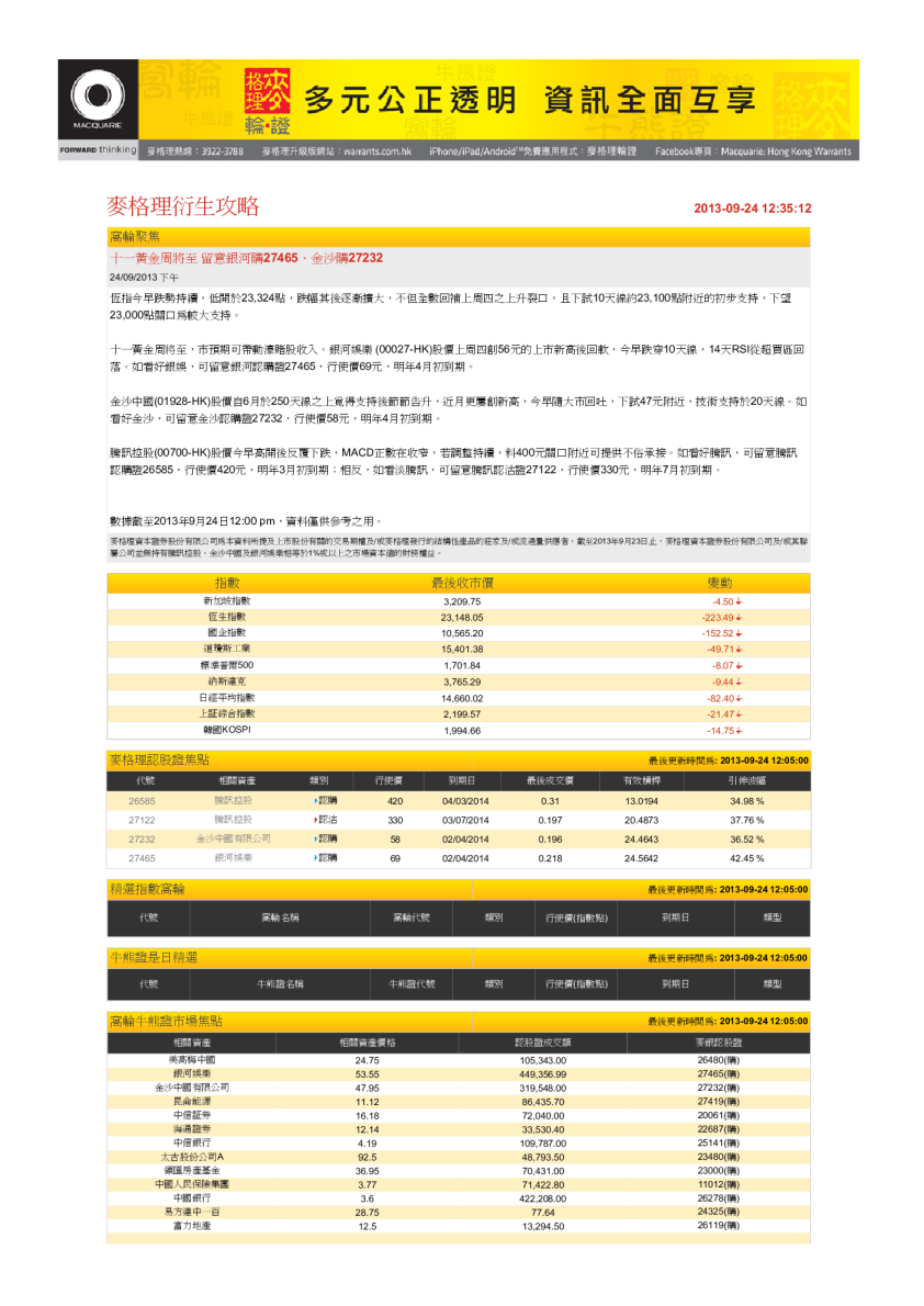 麦格理衍生攻略(下午)