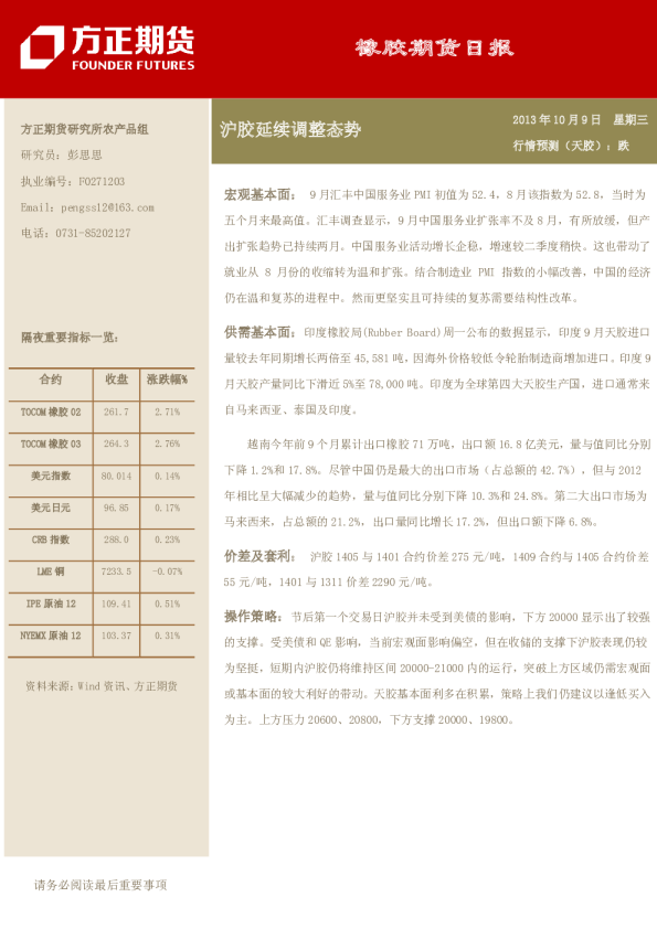 橡胶日报：沪胶延续调整态势