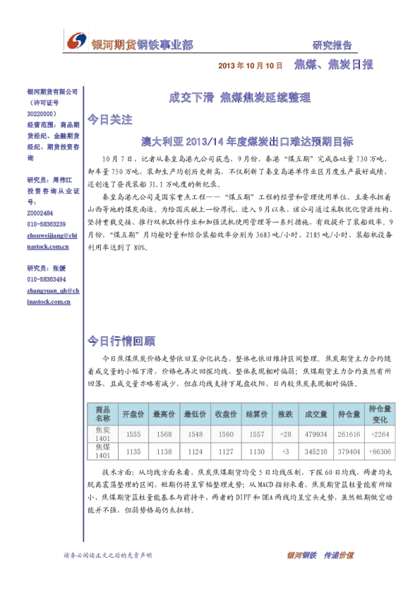 焦煤、焦炭日报：成交下滑,焦煤焦炭延续整理