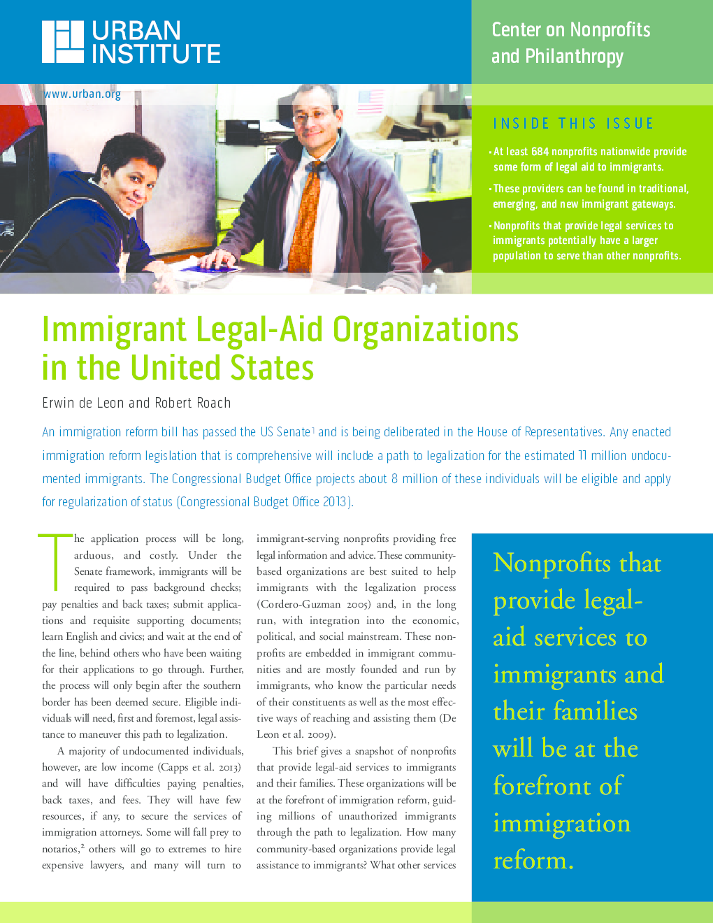 Immigrant Legal-Aid Organizations In The United States