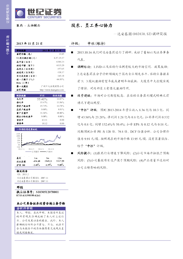 股东、员工齐心协力
