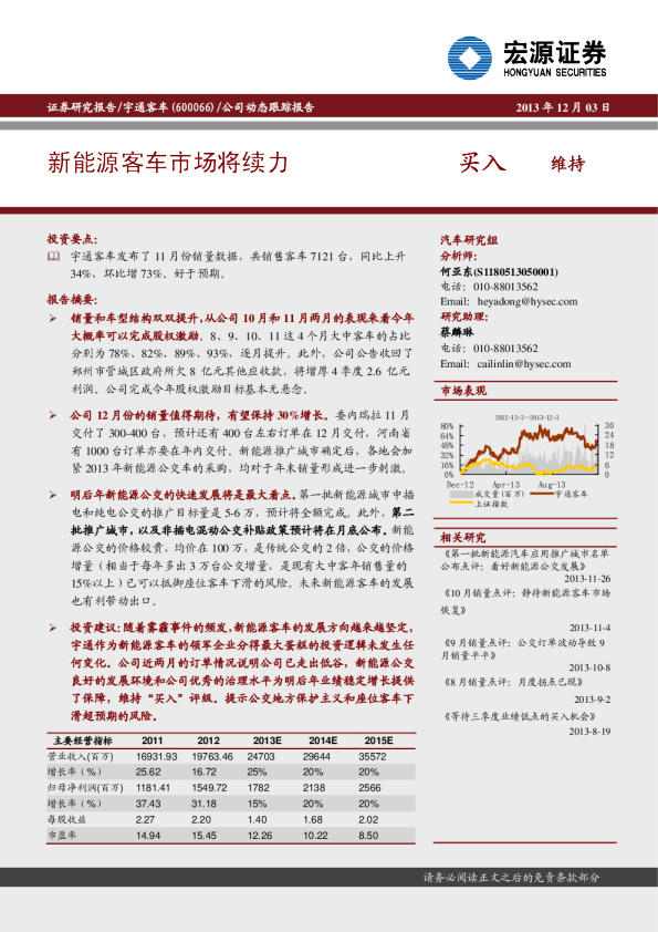 新能源客车市场将续力