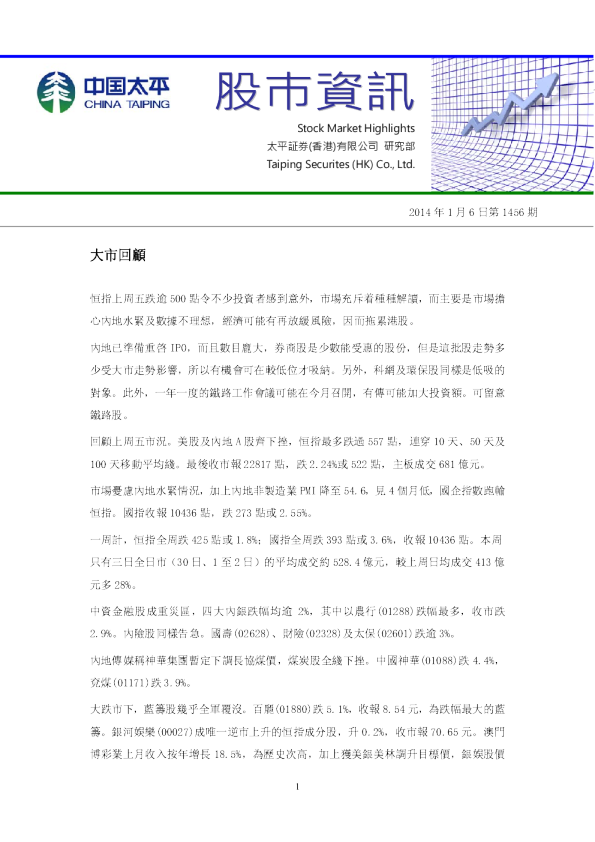 太平证券(香港)股市资讯