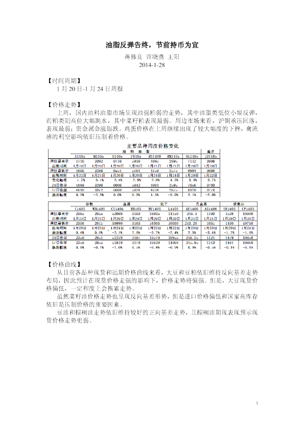油料油脂周报：油脂反弹告终,节前持币为宜