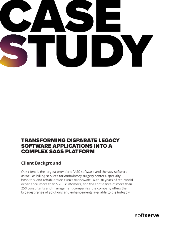 将不同的遗留软件应用程序转换为复杂的SaaS平台