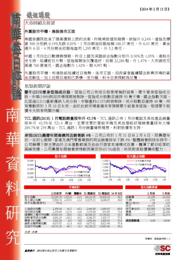 南华金融每日评论