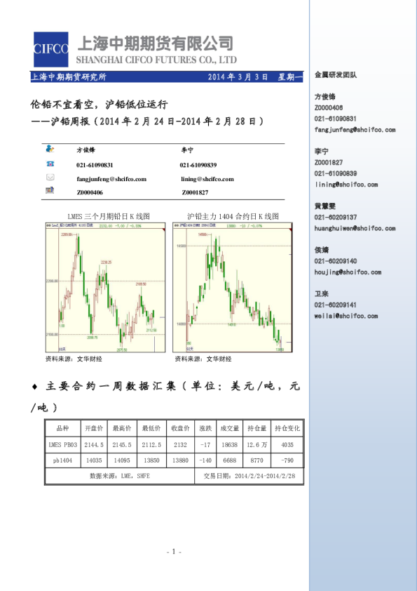 沪铅周报：伦铅不宜看空,沪铅低位运行