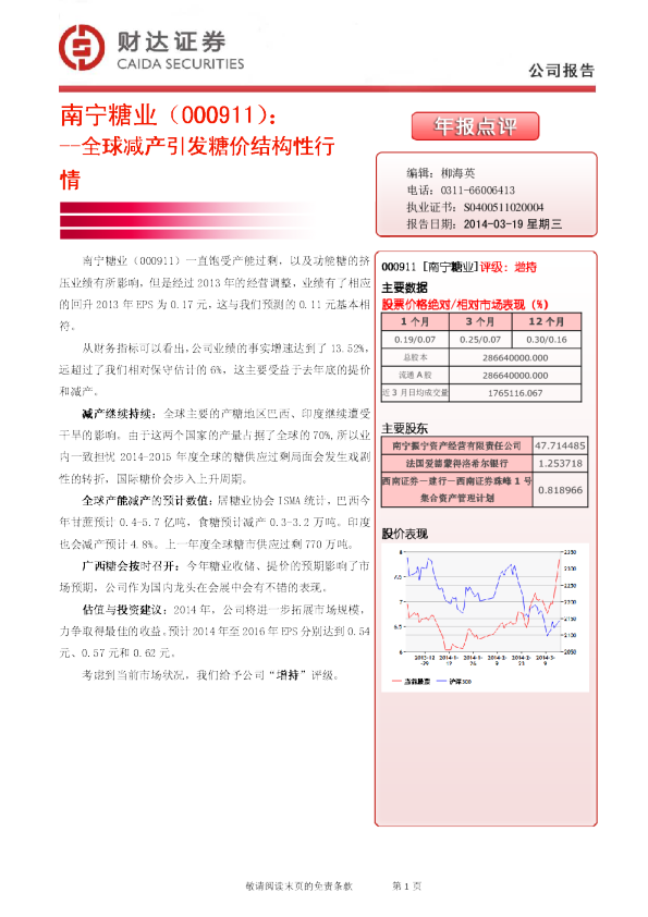 全球减产引发糖价结构性行情