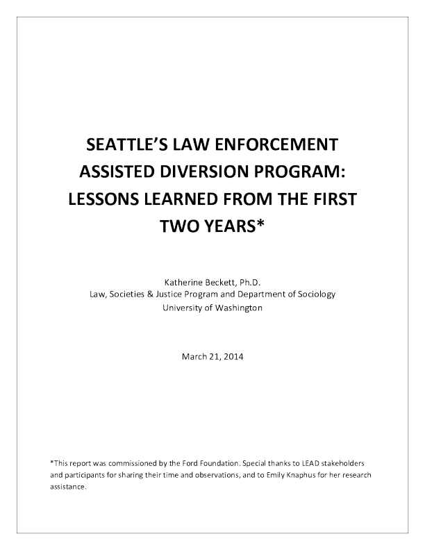 Seattle's Law Enforcement Assisted Diversion Program