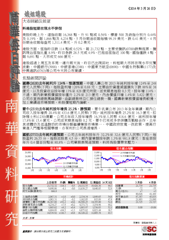 南华金融每日评论