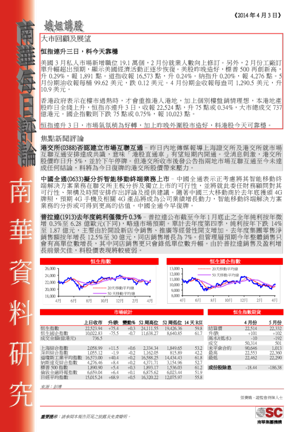 南华证券每日评论