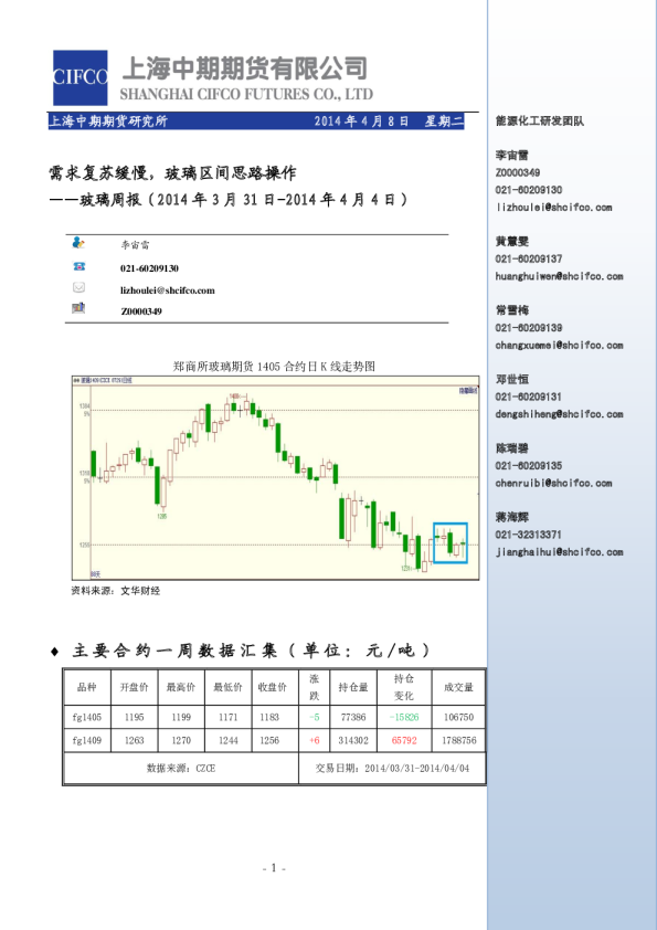 玻璃周报：需求复苏缓慢,玻璃区间思路操作