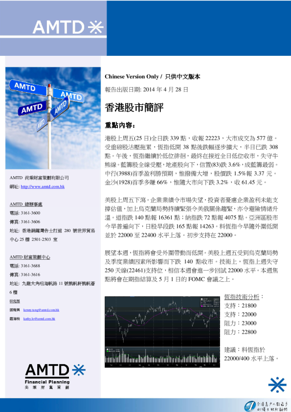 尚乘财富香港股市简评