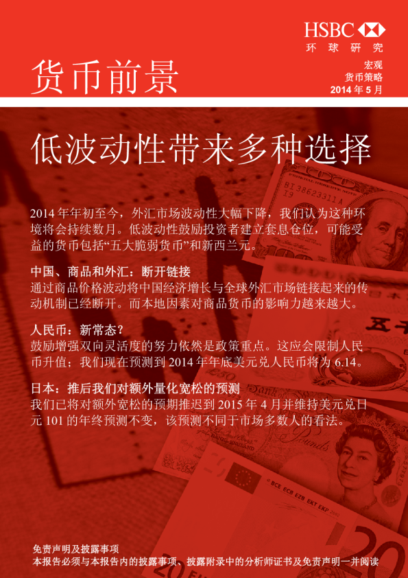 货币前景：低波动性带来多种选择