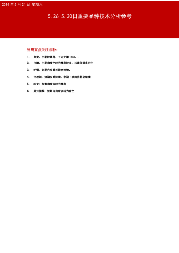 国投中谷期货当周国投期货技术分析参考