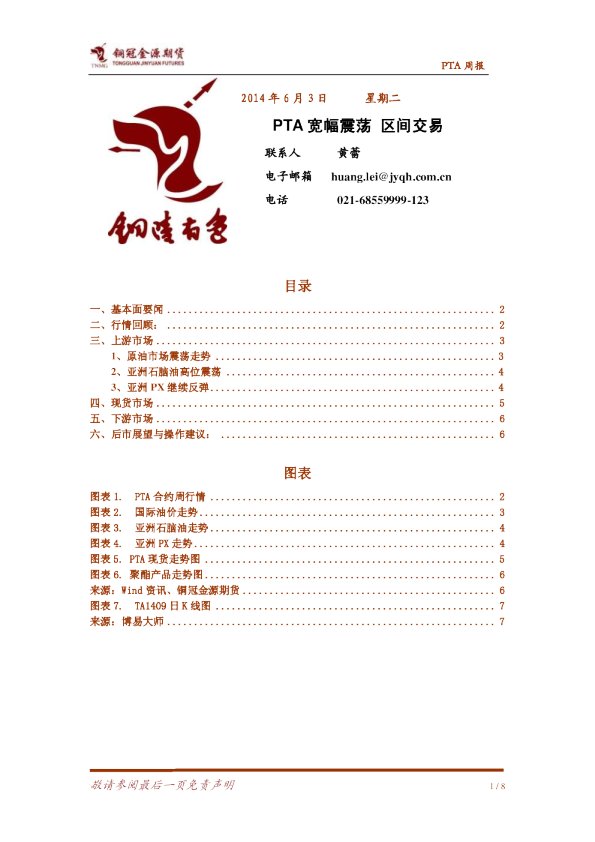 pta周报：PTA宽幅震荡,区间交易