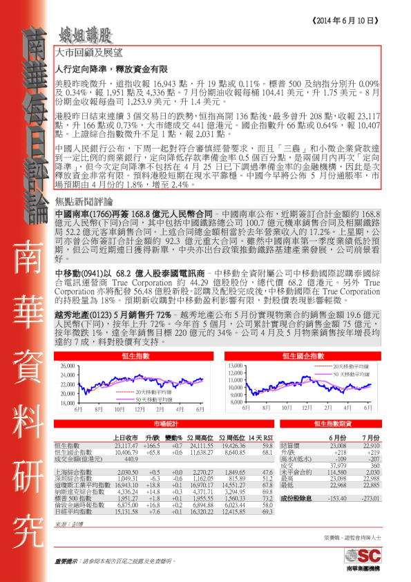 南华证券每日评论