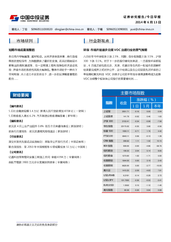 20140613今日早报