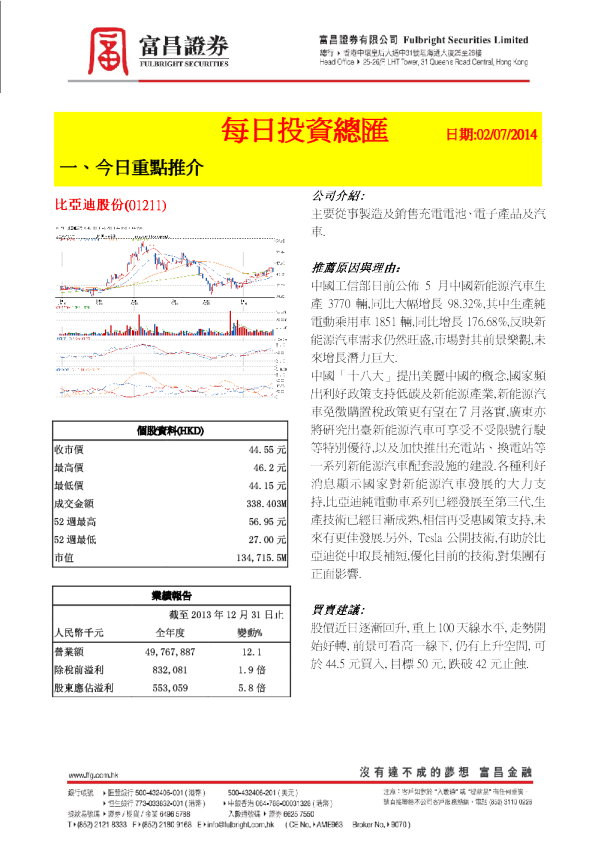 富昌证券每日投资总汇