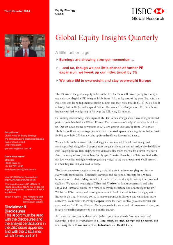 Global equity insights quarterly a little further to go