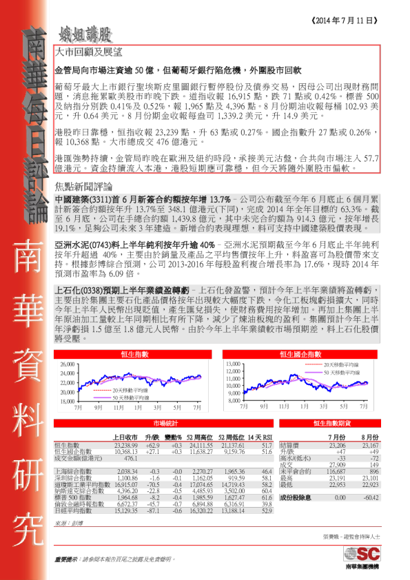南华金融每日评论