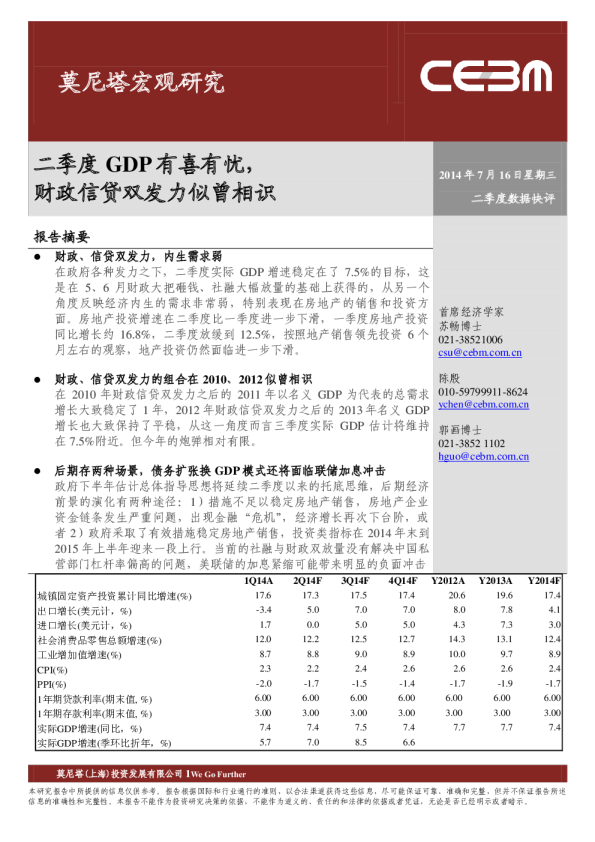 财政信贷双发力似曾相识