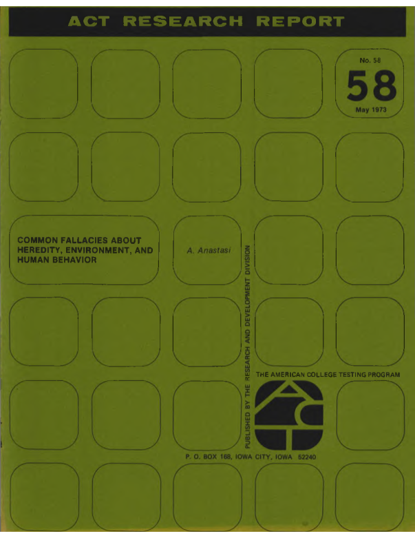 Common Fallacies about Heredity, Environment, and Human Behavior