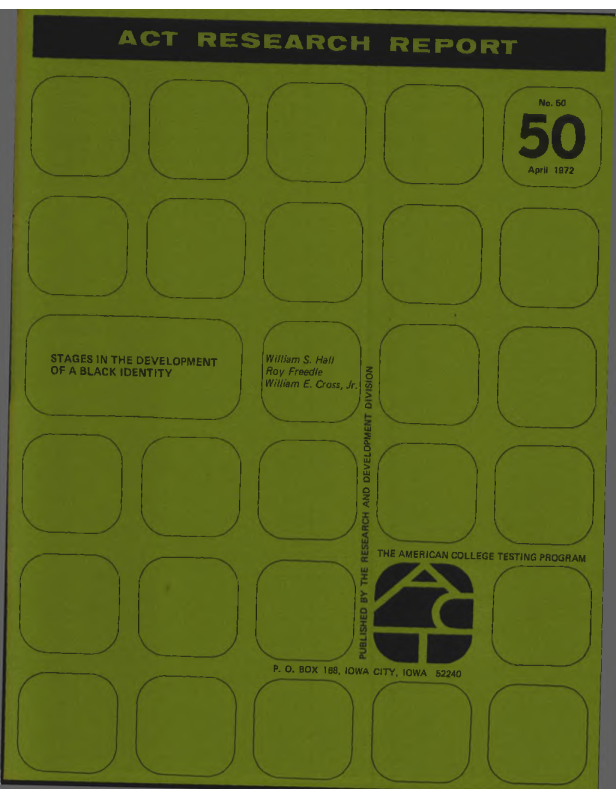 Stages in the Development of a Black Identity