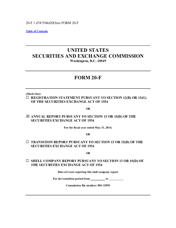 新东方教育2013年度报告