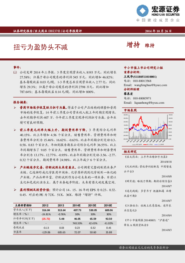 扭亏为盈势头不减