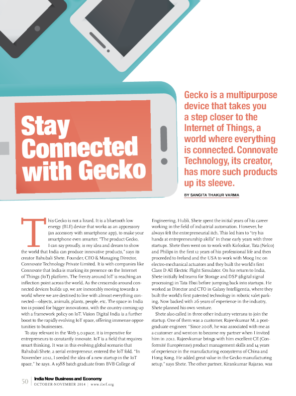 STAY CONNECTED WITH GECKO