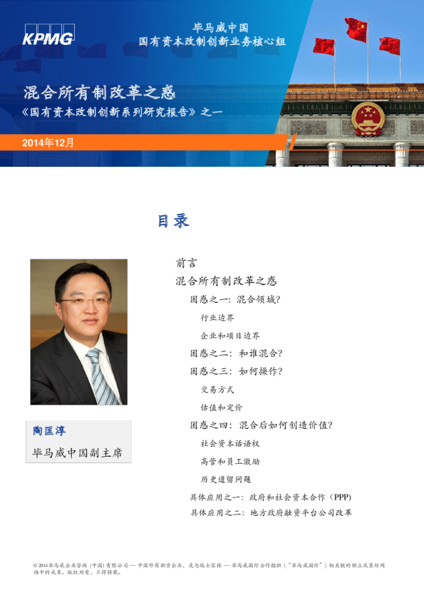 混合所有制改革之惑