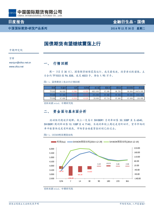 国债日度报告：国债期货有望继续震荡上行