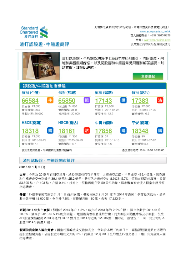 认股证牛熊证简评