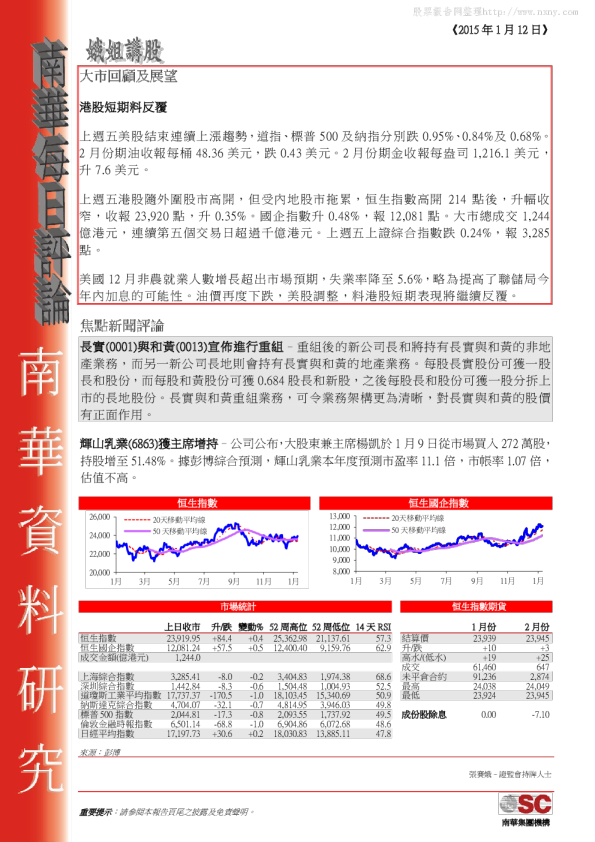 南华金融每日评论
