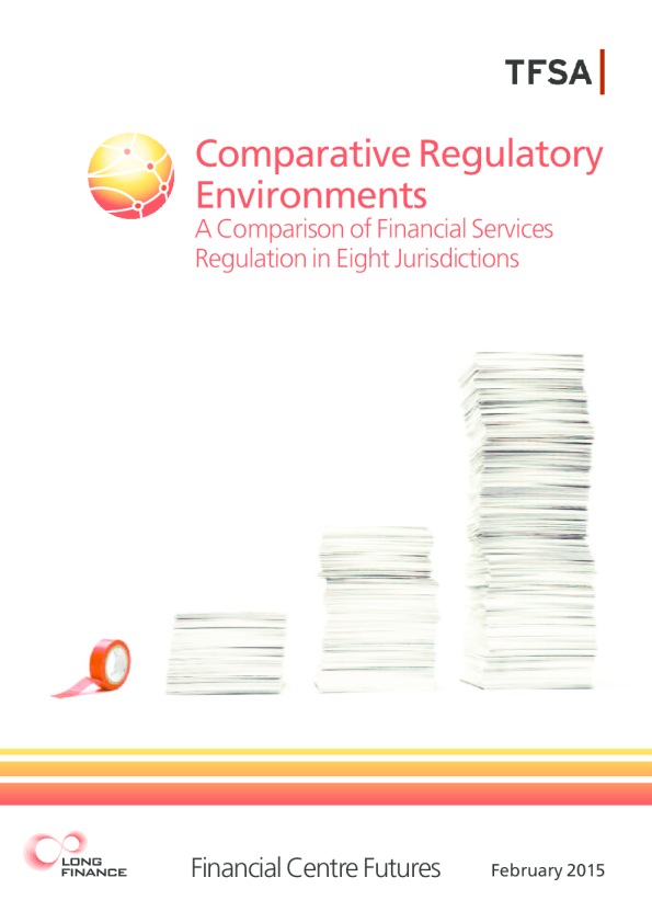 比较监管环境：八个司法管辖区金融服务监管的比较