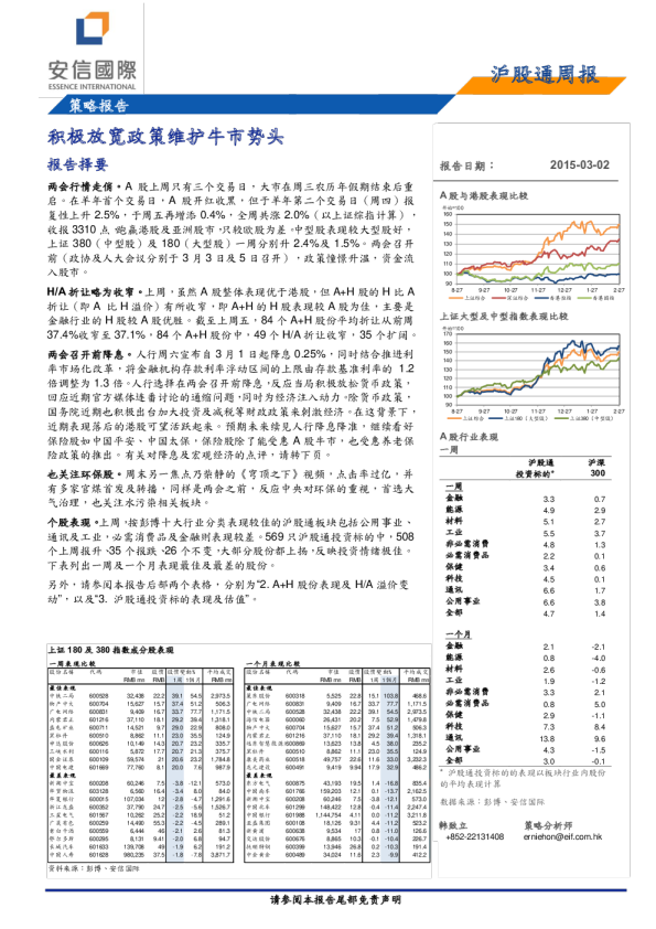 沪股通周报：积极放宽政策维护牛市势头