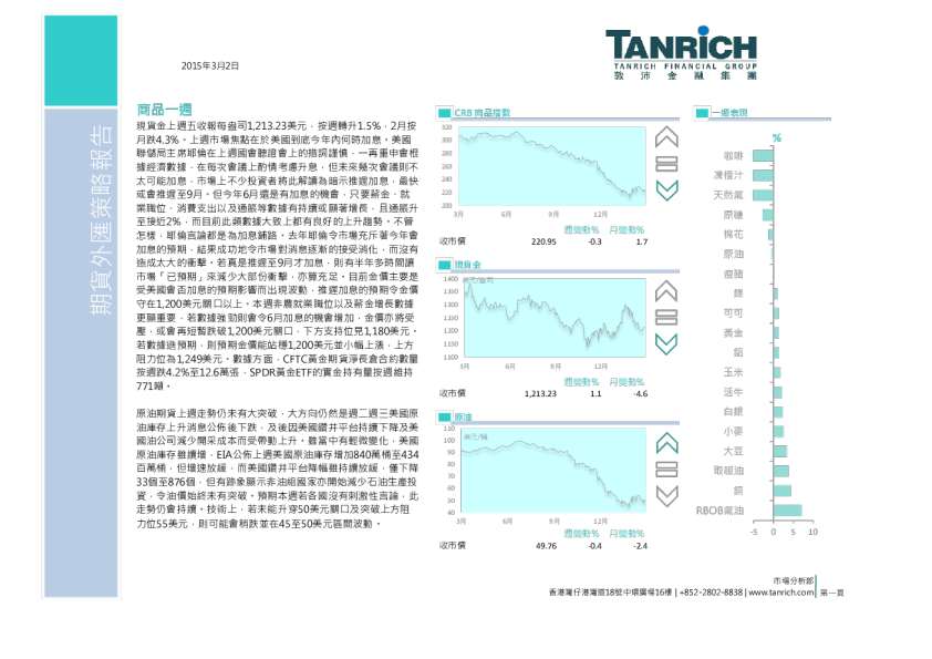 敦沛金融期货外汇策略报告
