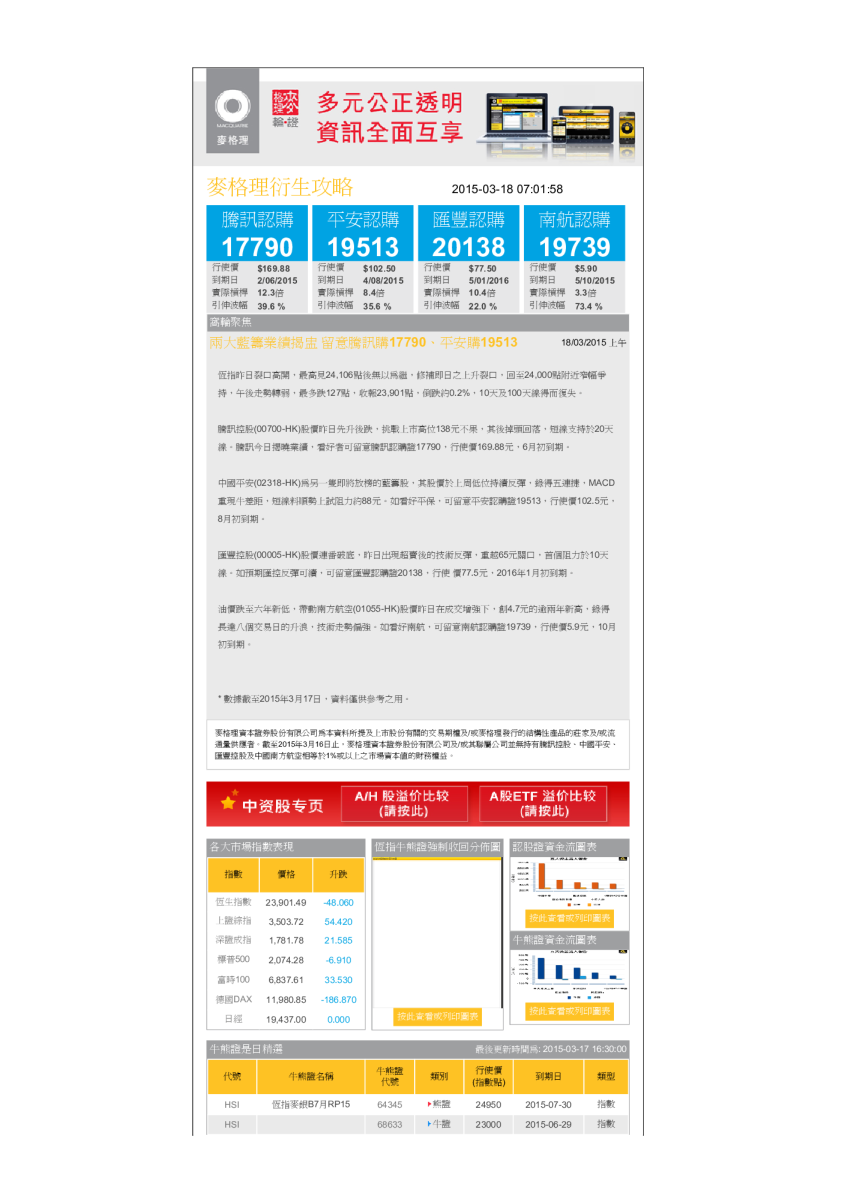两大蓝筹业绩揭盅 留意腾讯购17790、平安购19513