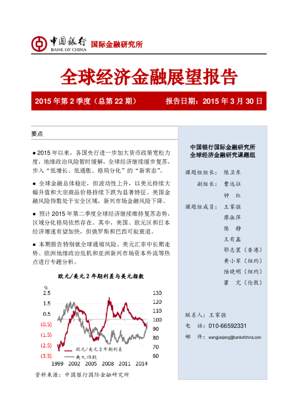 全球经济金融展望报告